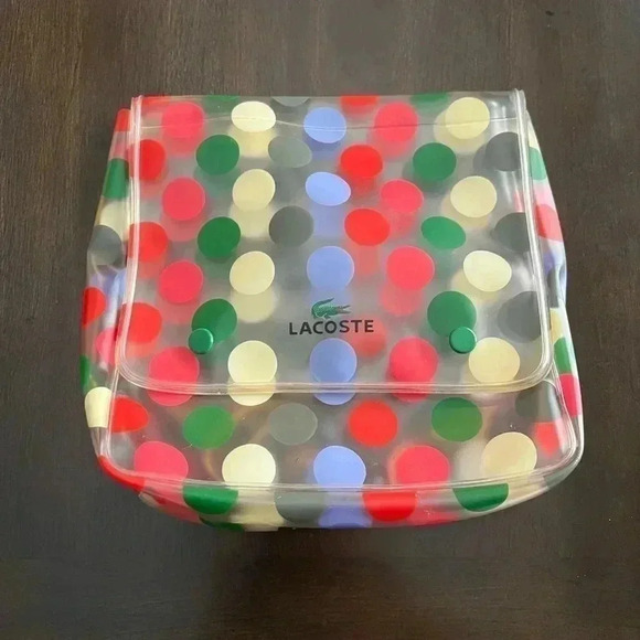 Lacoste Handbags - VINTAGELACOSTE POLKA-DOT COSMETIC BAG